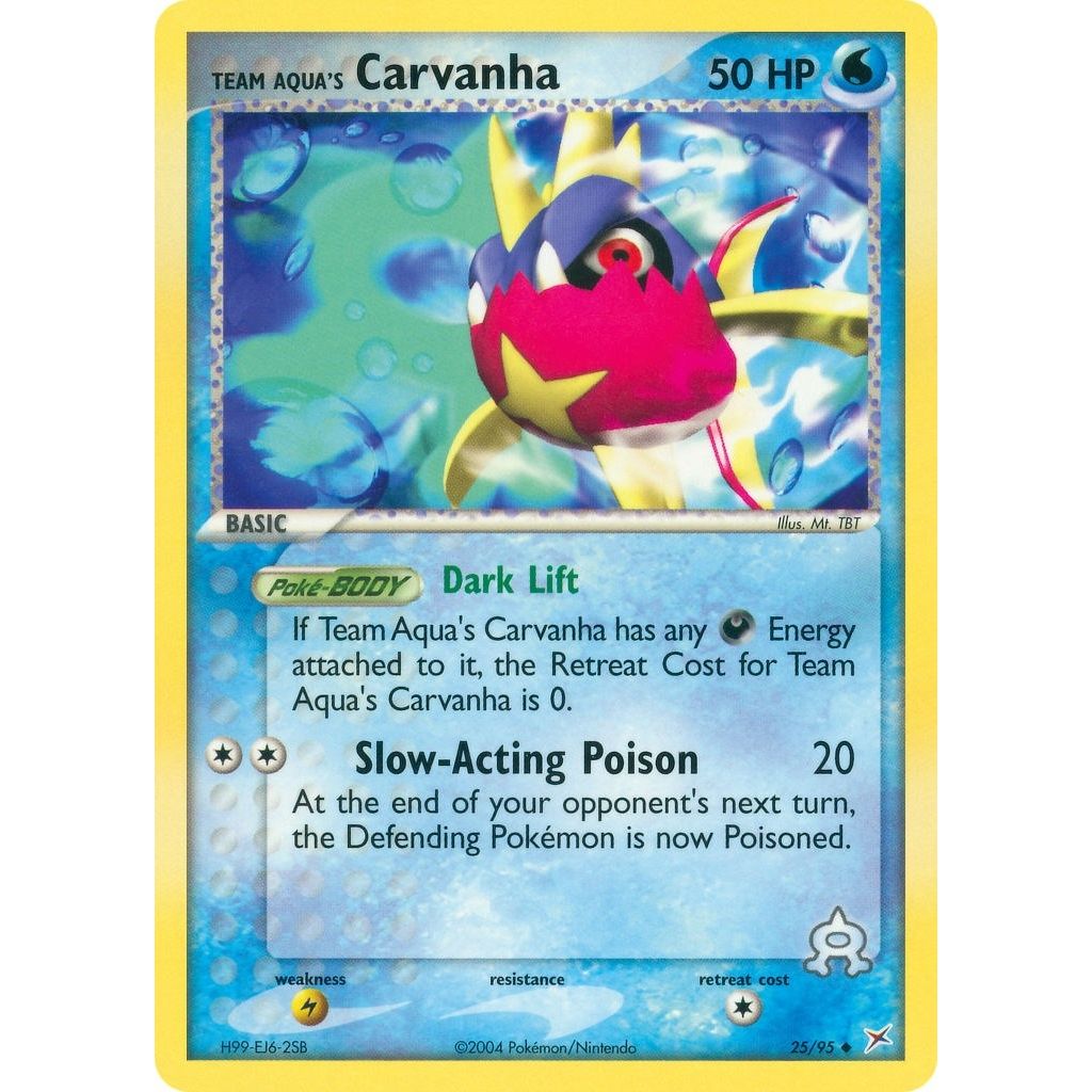 Image for Team Aqua's Carvanha (25/95) (MA) - Pokemon