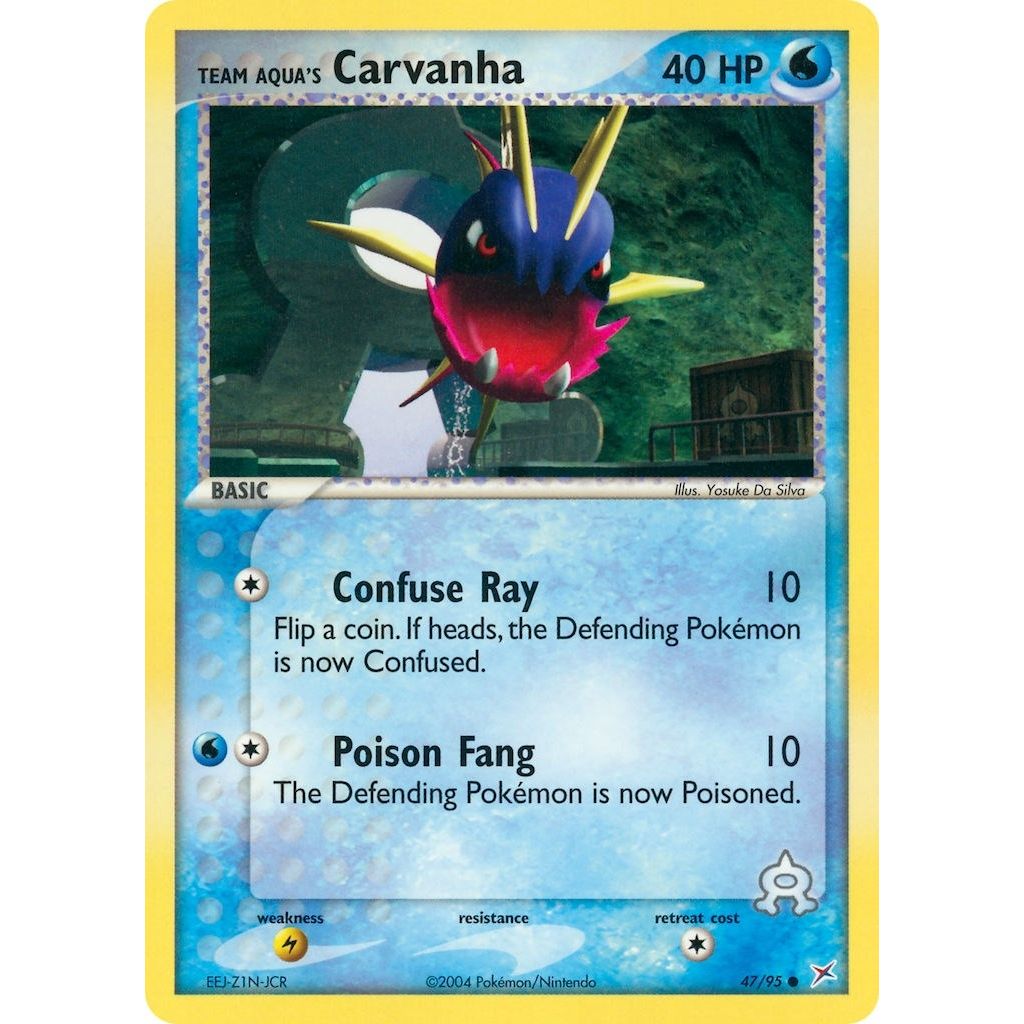Image for Team Aqua's Carvanha (47/95) (MA) - Pokemon