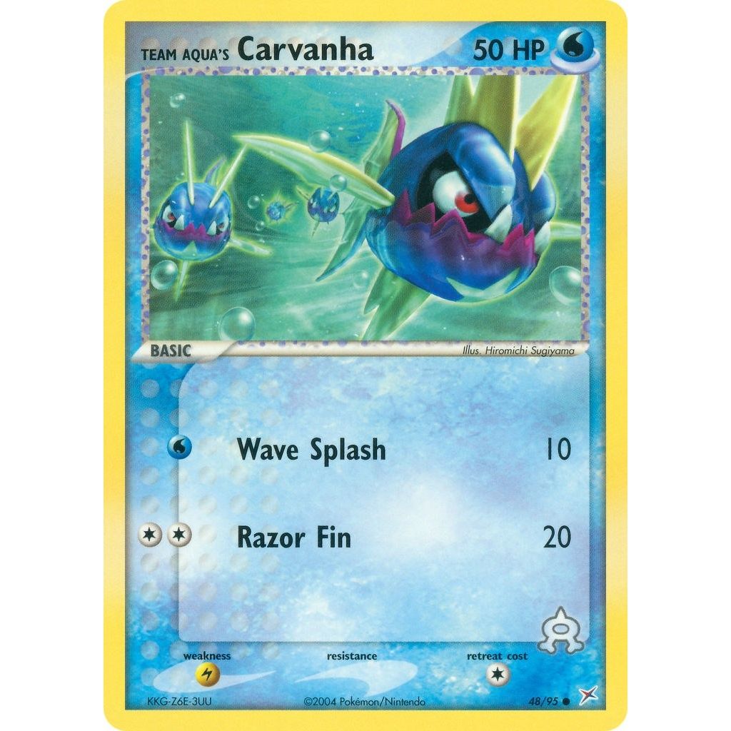 Image for Team Aqua's Carvanha (48/95) (MA) - Pokemon