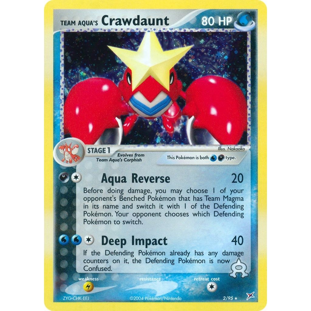 Image for Team Aqua's Crawdaunt (2/95) (MA) - Pokemon