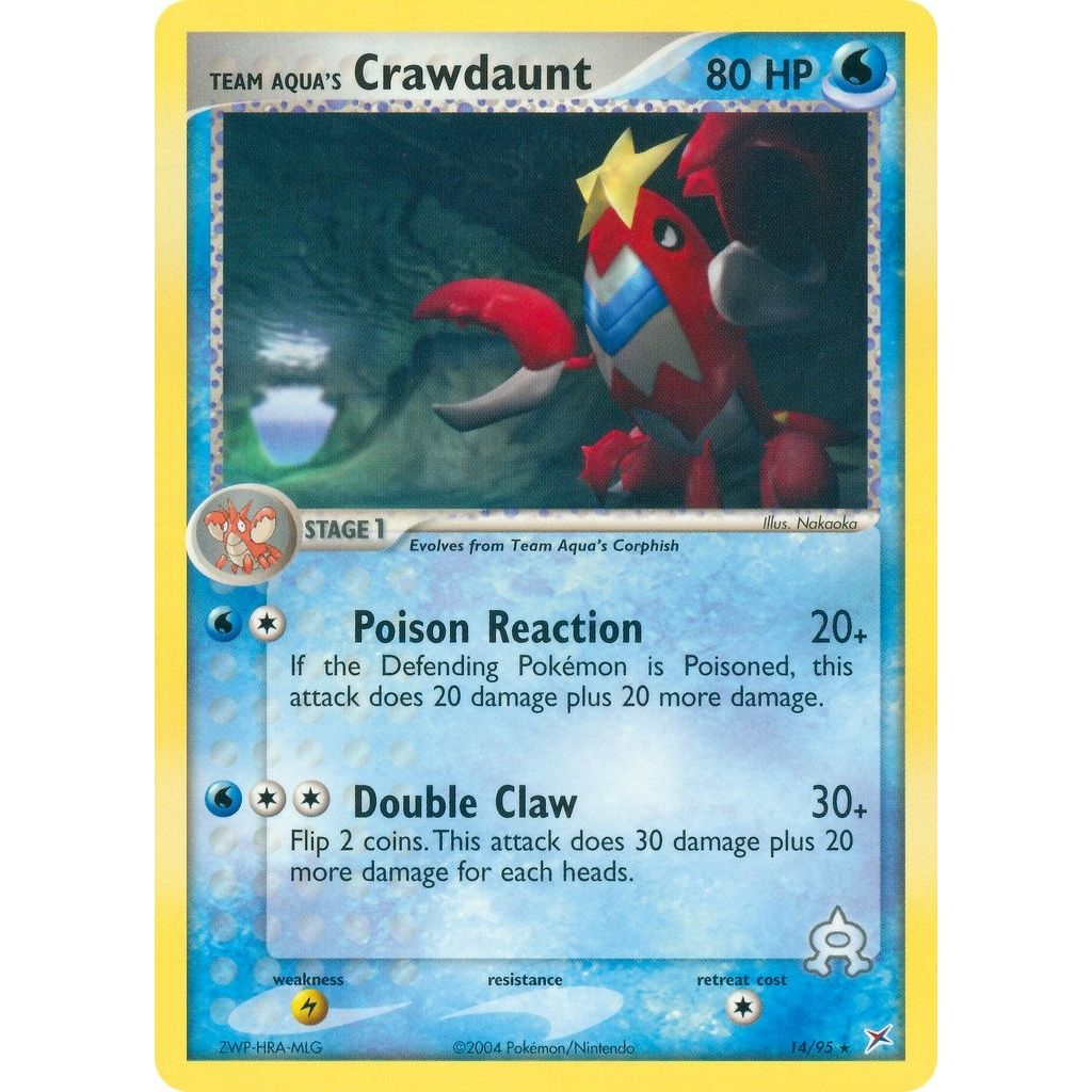 Image for Team Aqua's Crawdaunt (14/95) (MA) - Pokemon