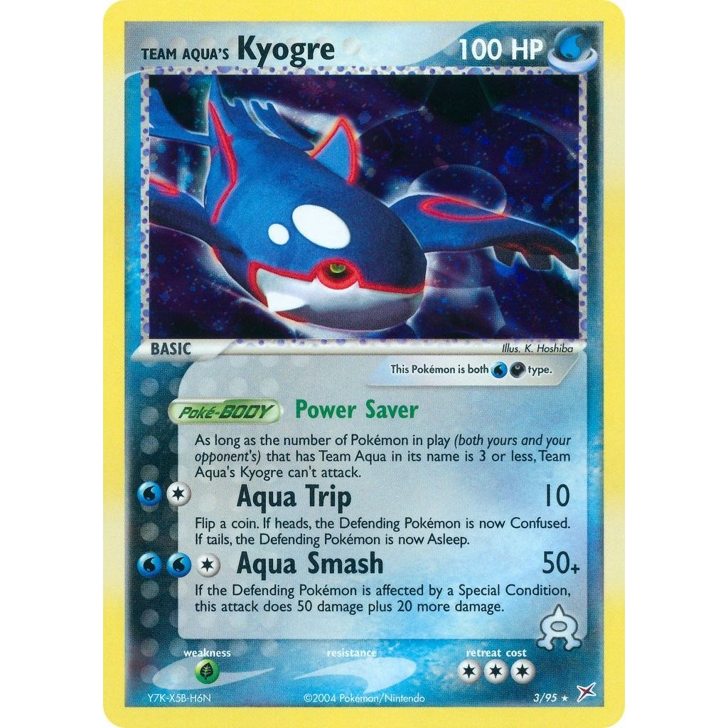 Image for Team Aqua's Kyogre (3/95) (MA) - Pokemon