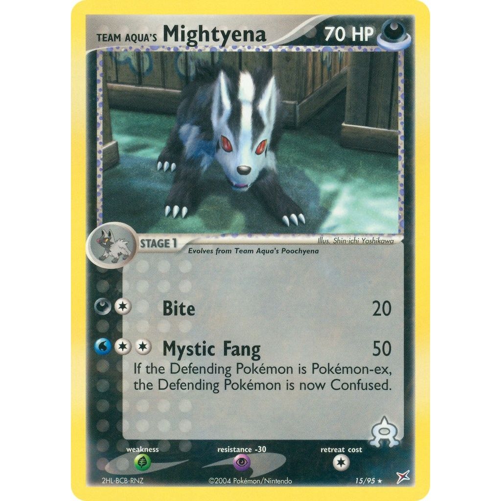 Image for Team Aqua's Mightyena (15/95) (MA) - Pokemon