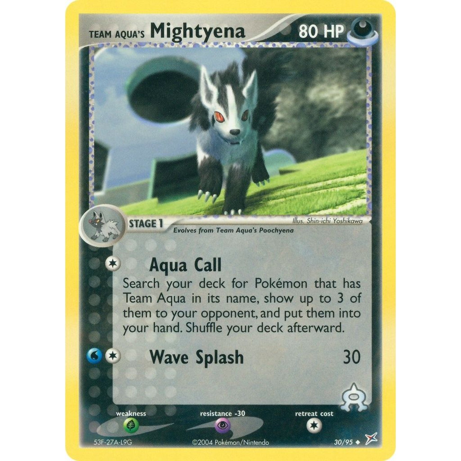 Image for Team Aqua's Mightyena (30/95) (MA) - Pokemon