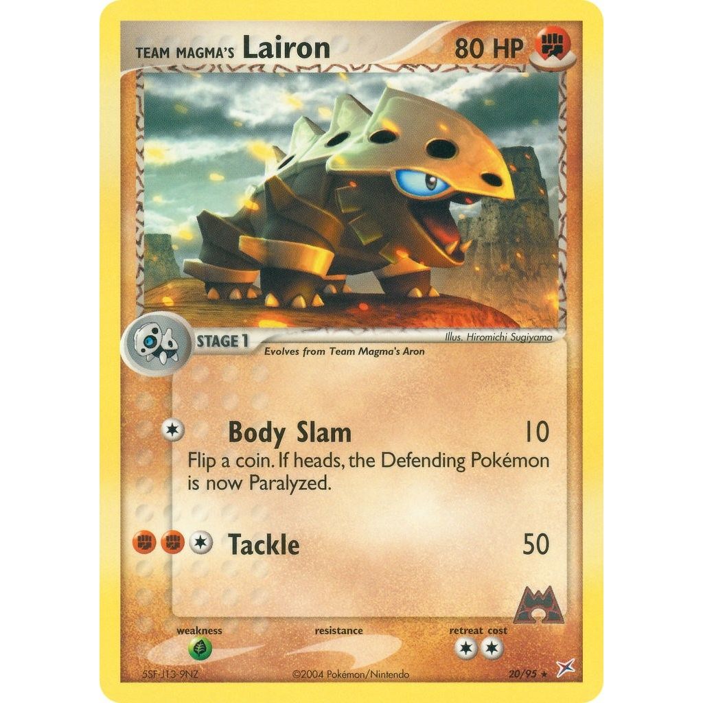 Image for Team Magma's Lairon (20/95) (MA) - Pokemon