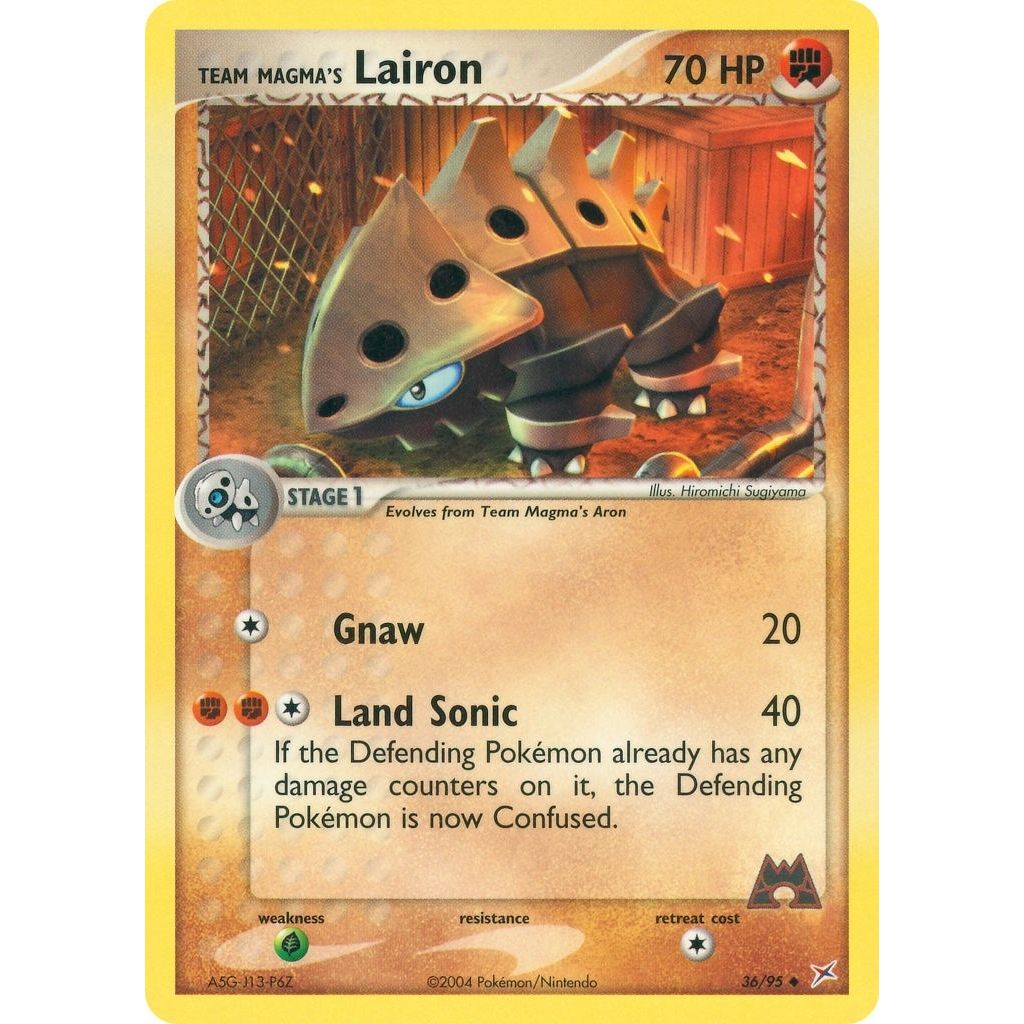 Image for Team Magma's Lairon (36/95) (MA) - Pokemon