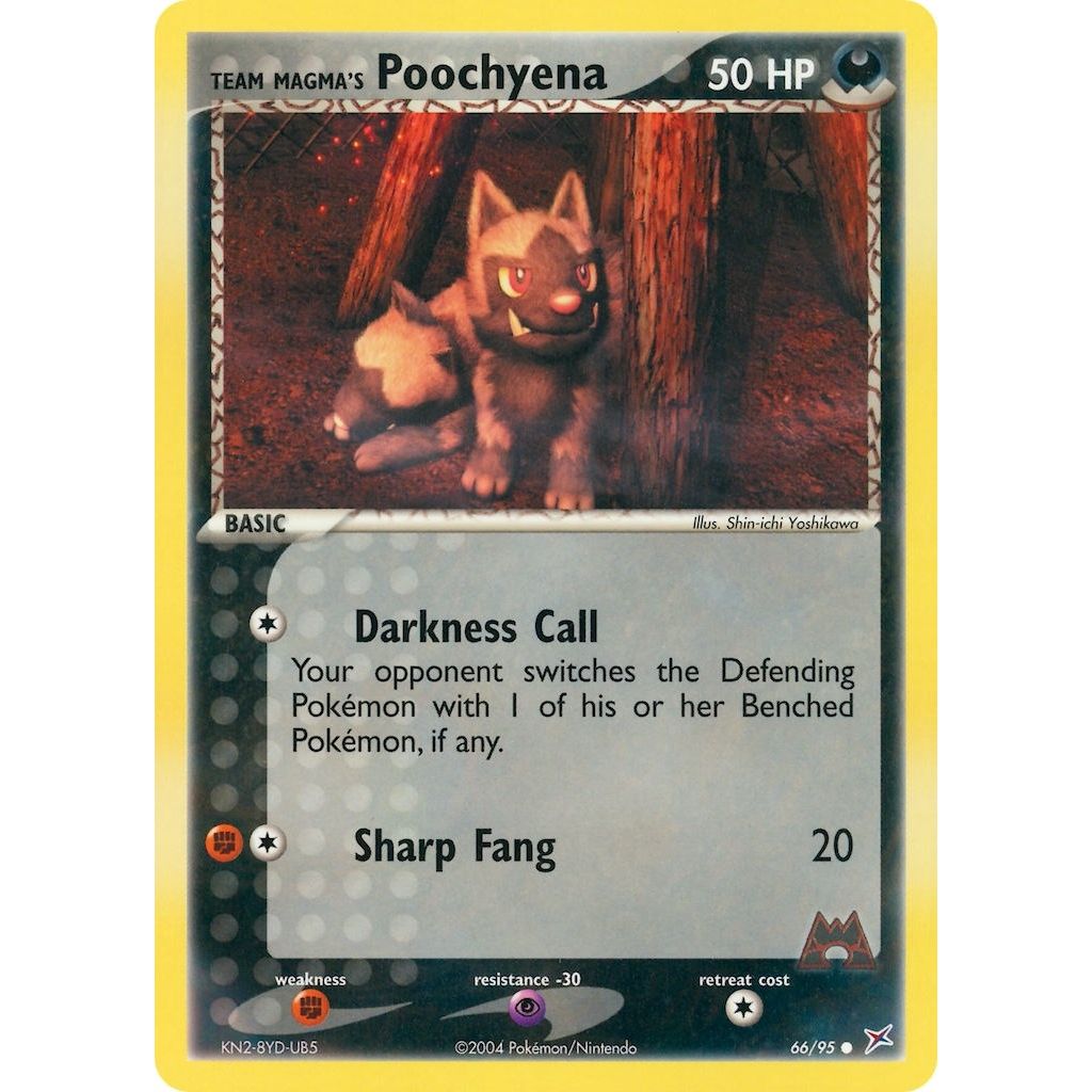 Image for Team Magma's Poochyena (66/95) (MA) - Pokemon