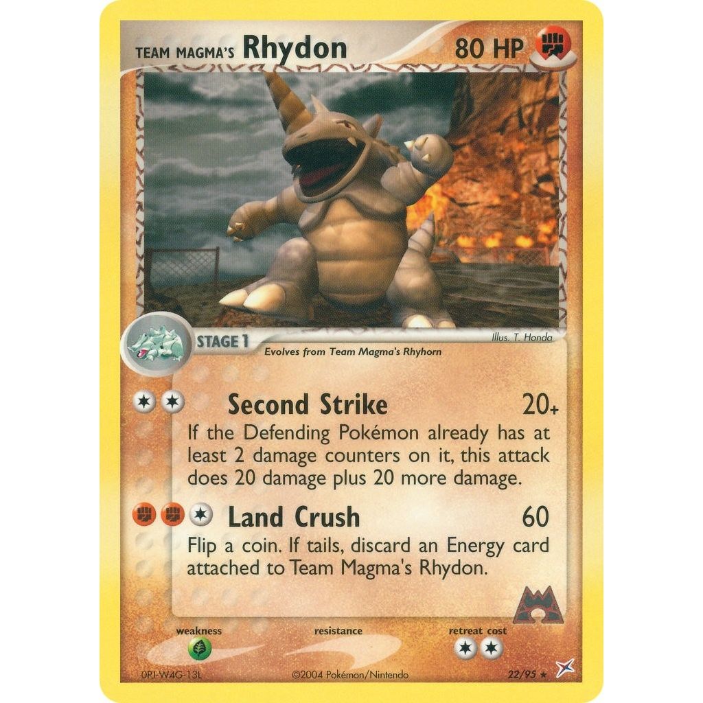 Image for Team Magma's Rhydon (22/95) (MA) - Pokemon