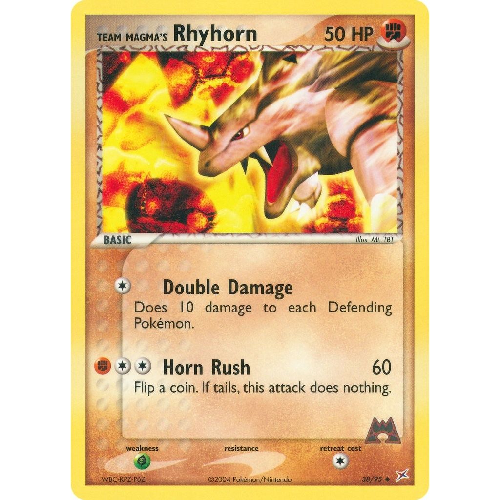Image for Team Magma's Rhyhorn (38/95) (MA) - Pokemon