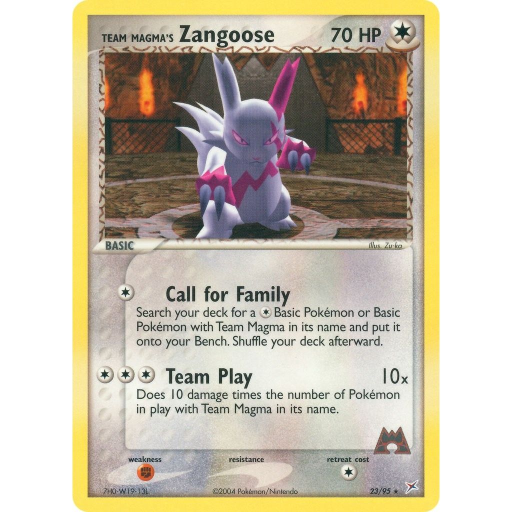 Image for Team Magma's Zangoose (23/95) (MA) - Pokemon