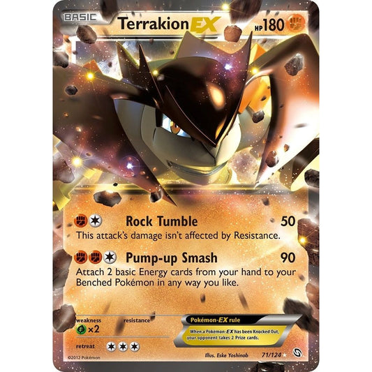 Image for Terrakion EX (71/124) (DRX) - Pokemon