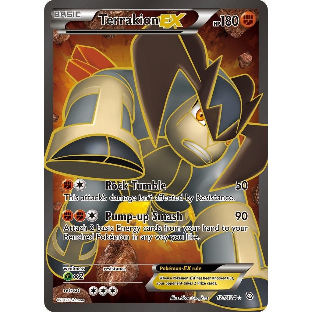 Image for Terrakion EX (121 Full Art) (121/124) (DRX) - Pokemon