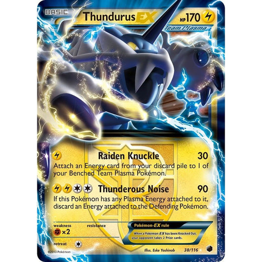 Image for Thundurus EX (Team Plasma) (38/116) (PLF) - Pokemon