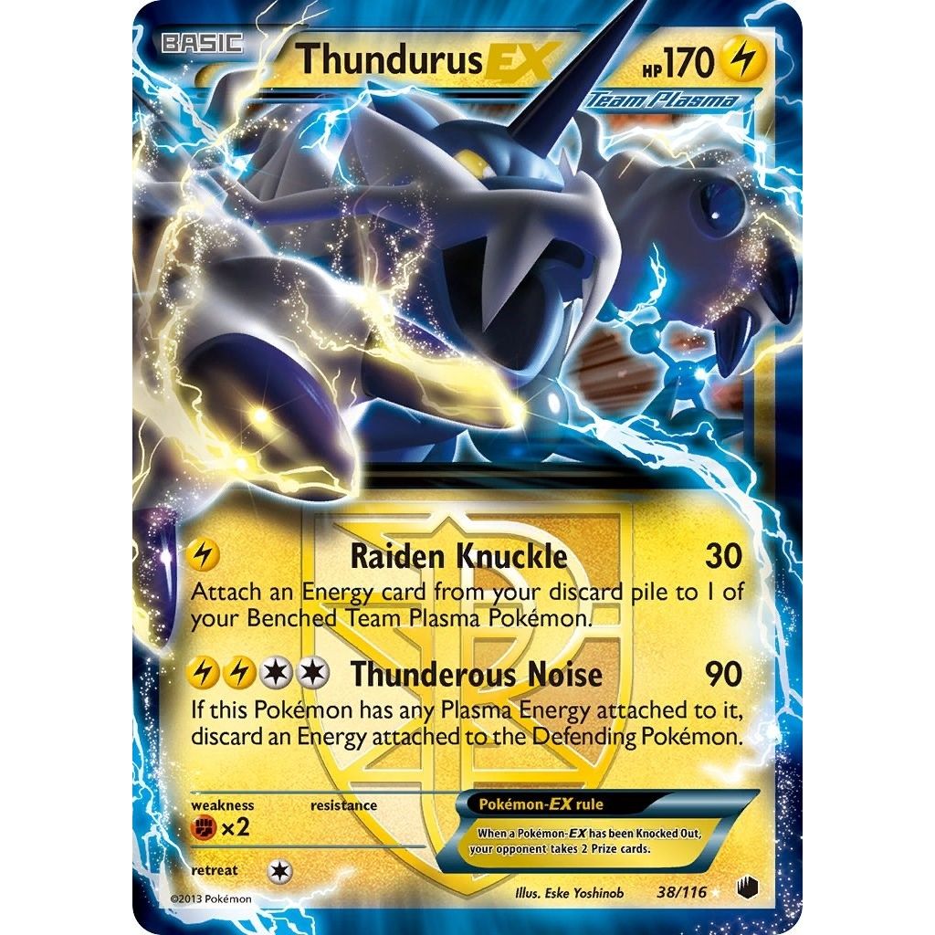 Image for Thundurus EX (Team Plasma) (38/116) (PLF) - Pokemon