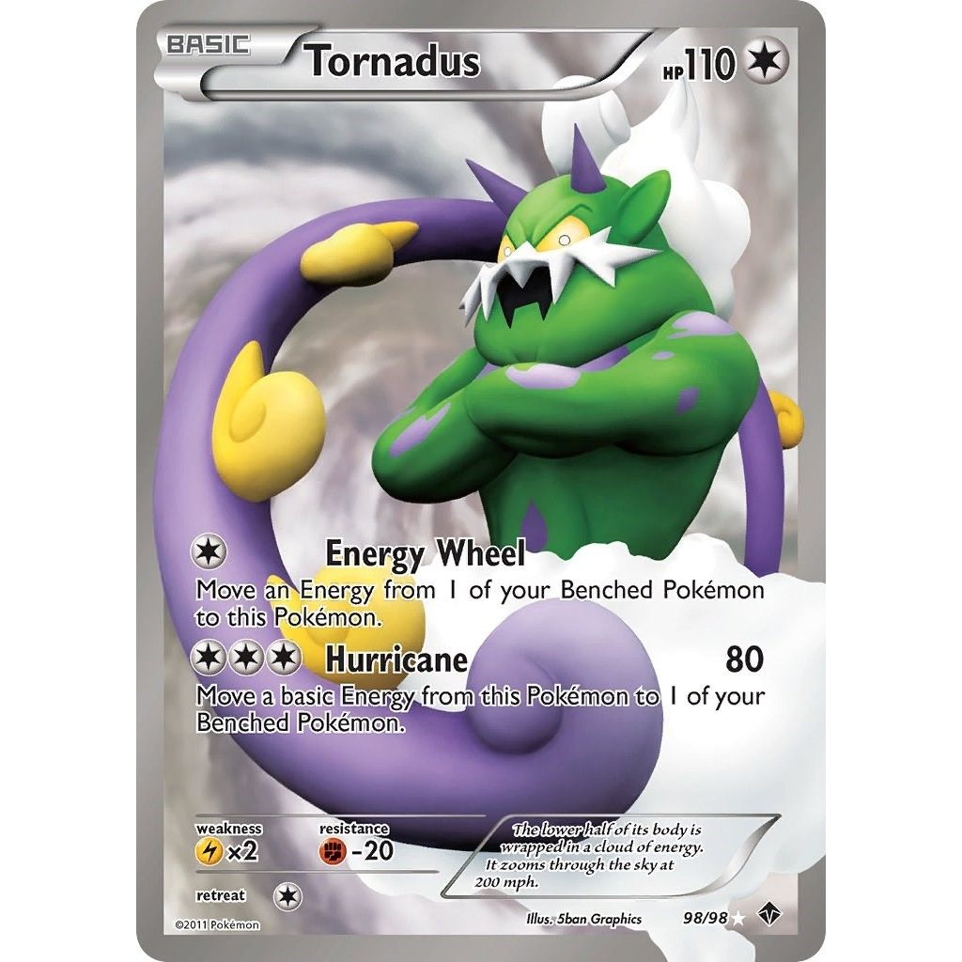 Image for Tornadus (98 Full Art) (98/98) (EPO) - Pokemon