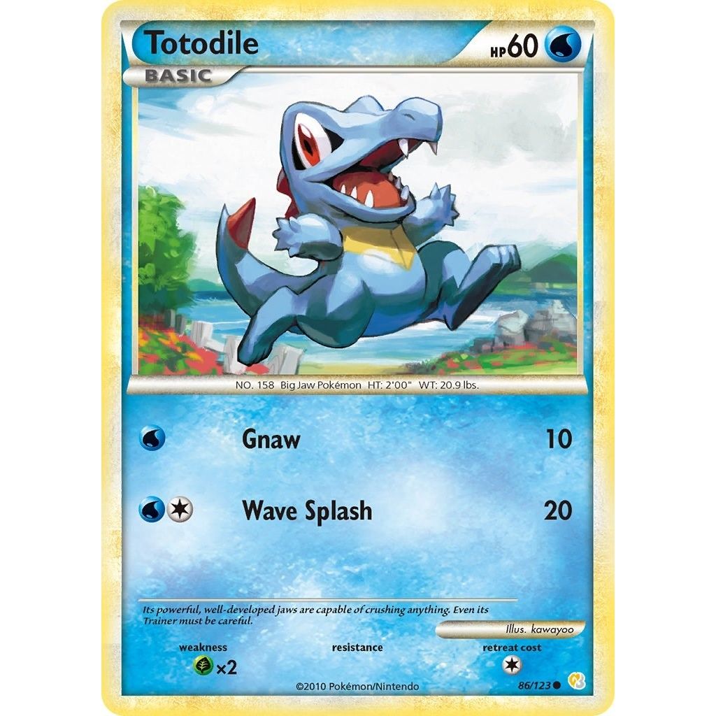 Image for Totodile (86/123) (HS) - Pokemon