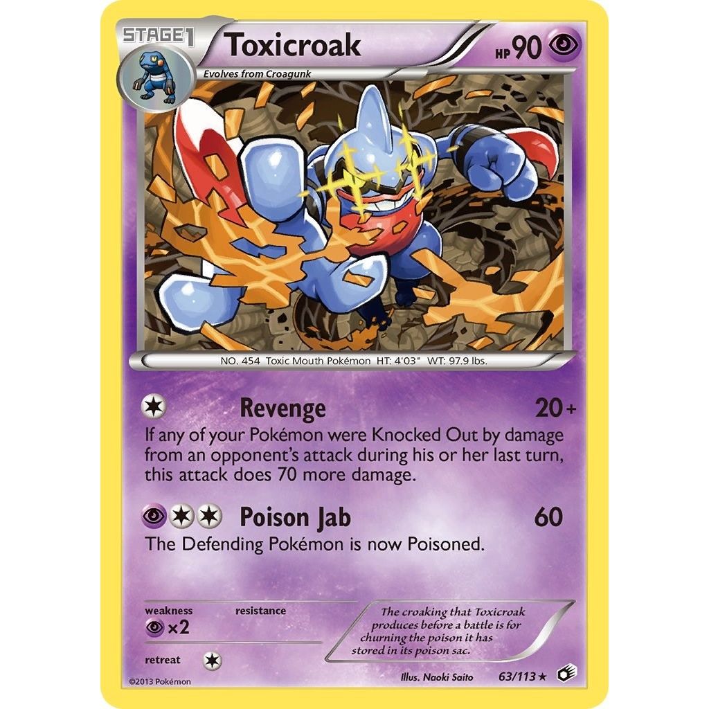 Image for Toxicroak (63/113) (LTR) - Pokemon