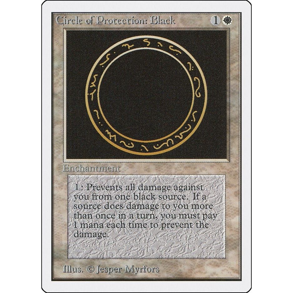 Image for Circle of Protection: Black (2ED) - Magic: The Gathering