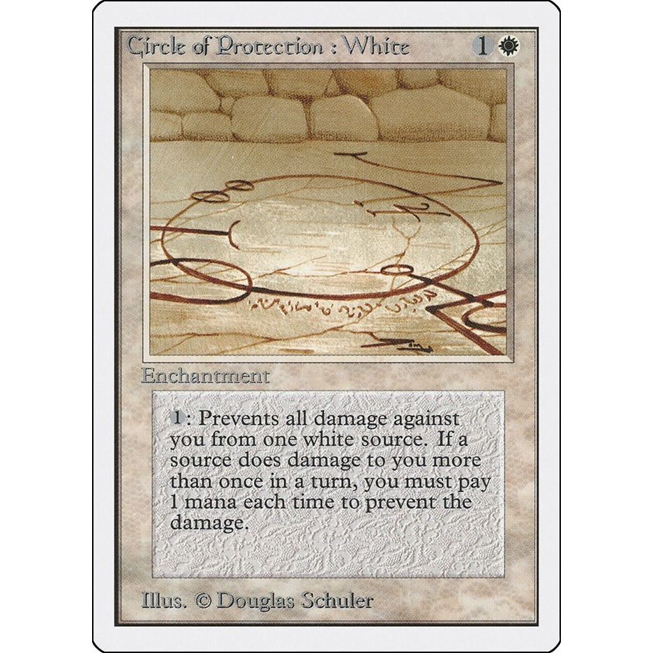 Image for Circle of Protection: White (2ED) - Magic: The Gathering