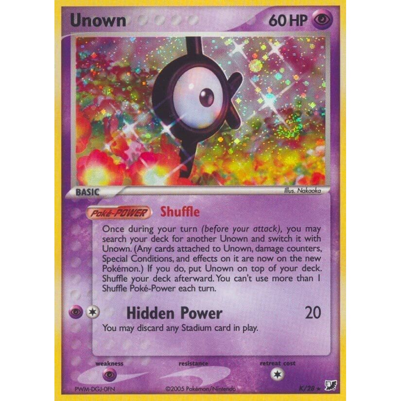 Image for Unown (K) (K/28) (UF) - Pokemon