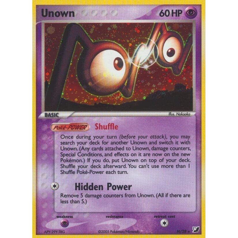 Image for Unown (N) (N/28) (UF) - Pokemon