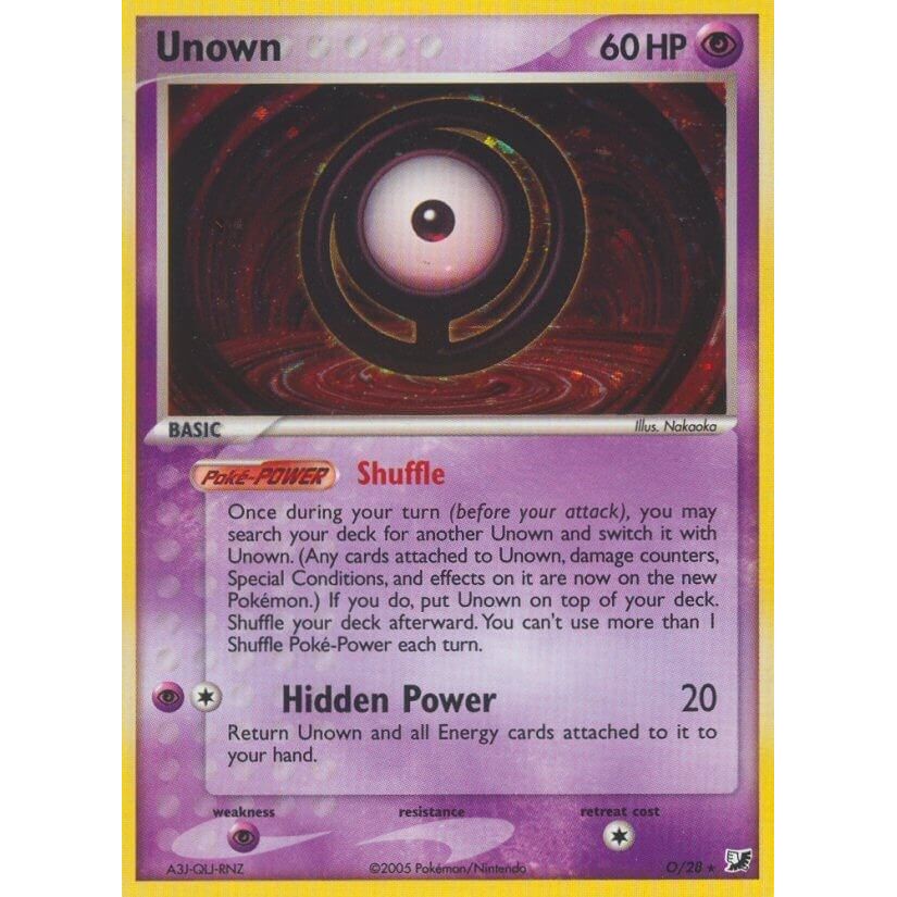 Image for Unown (O) (O/28) (UF) - Pokemon