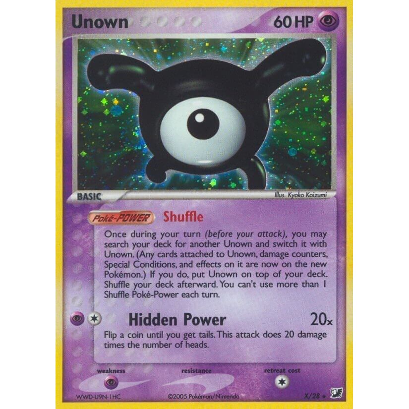 Image for Unown (X) (X/28) (UF) - Pokemon