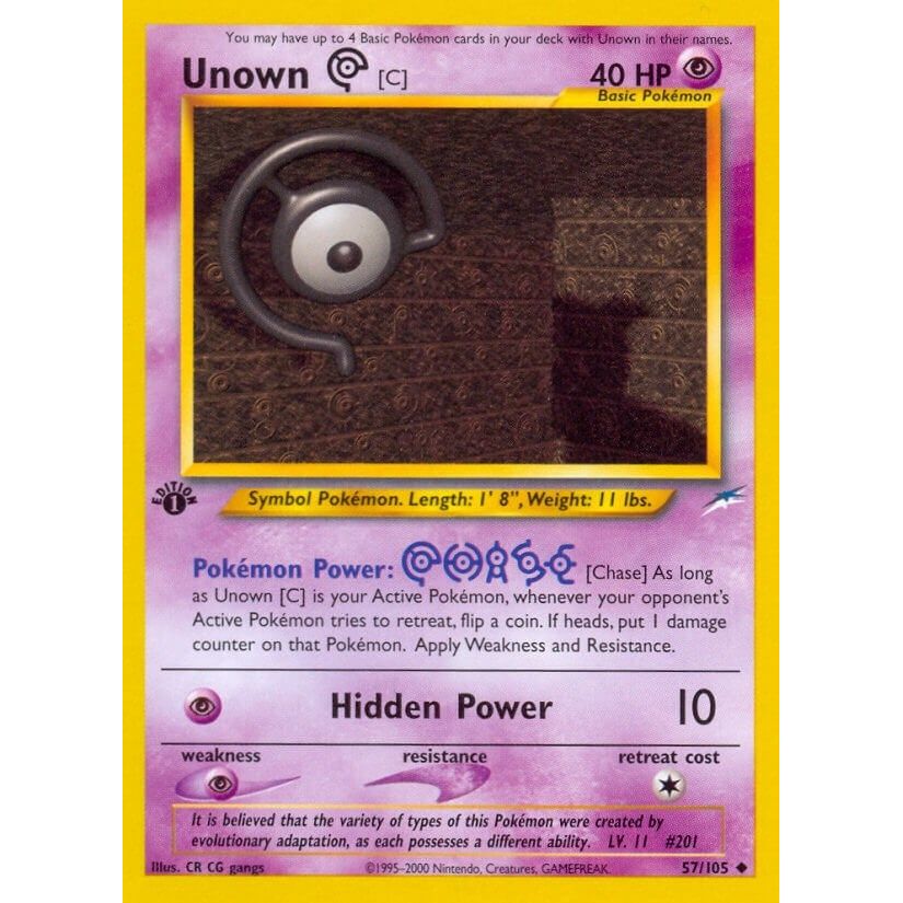 Image for Unown [C] (057/105) (N4) - Pokemon
