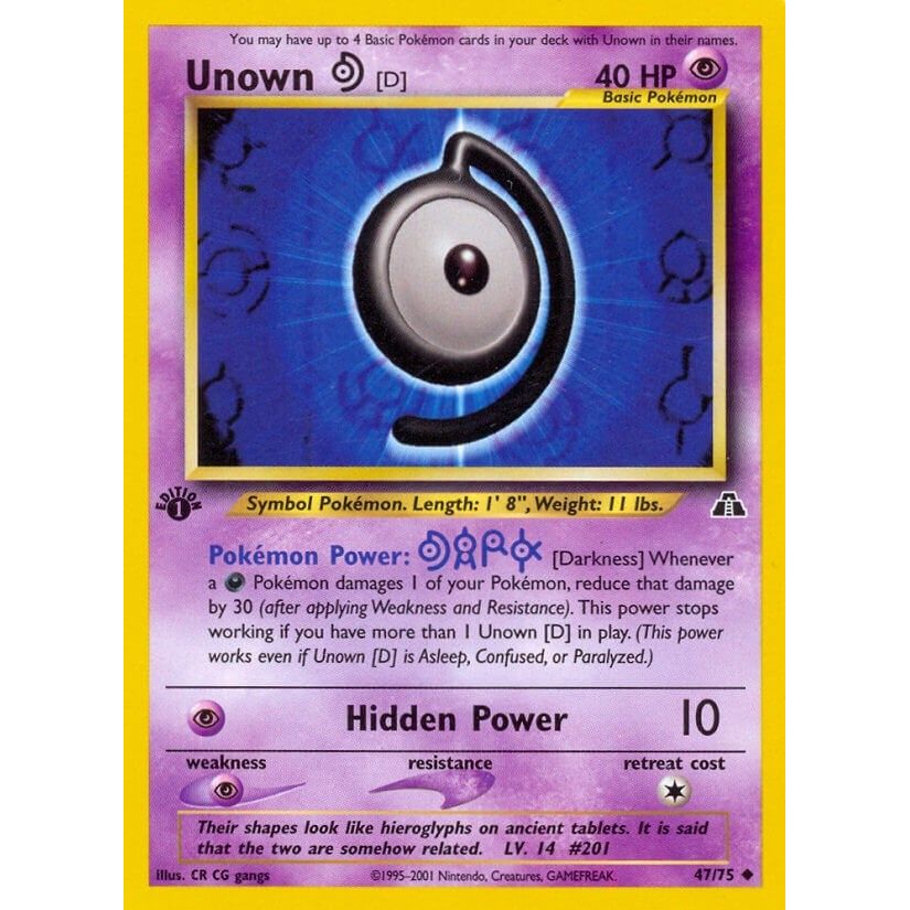 Image for Unown [D] (47/75) (N2) - Pokemon