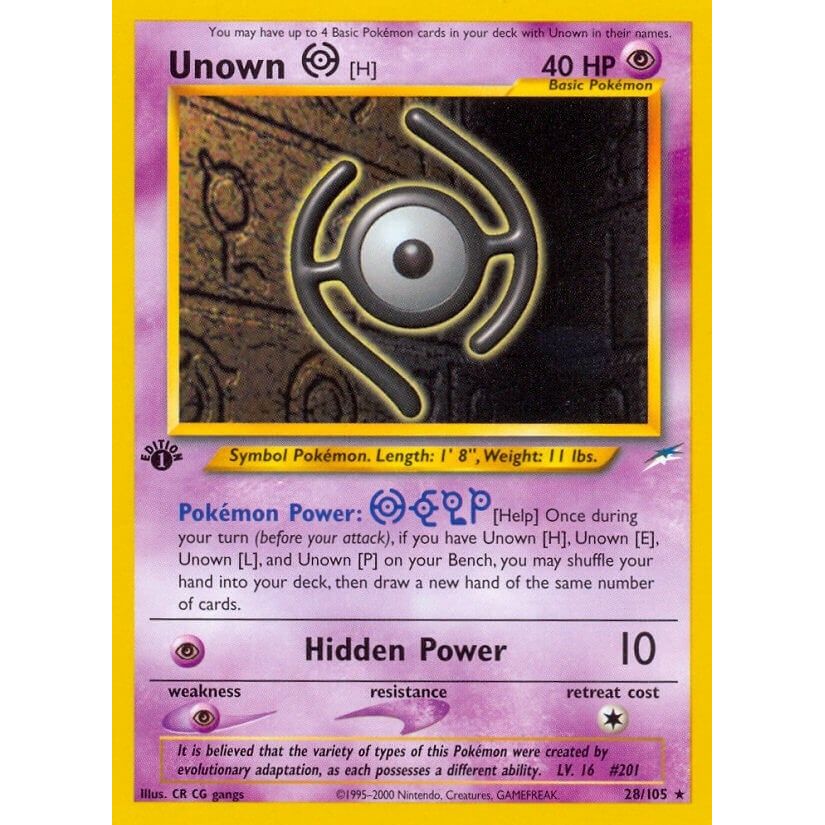 Image for Unown [H] (028/105) (N4) - Pokemon
