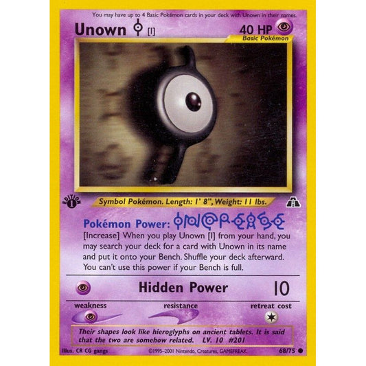 Image for Unown [I] (68/75) (N2) - Pokemon