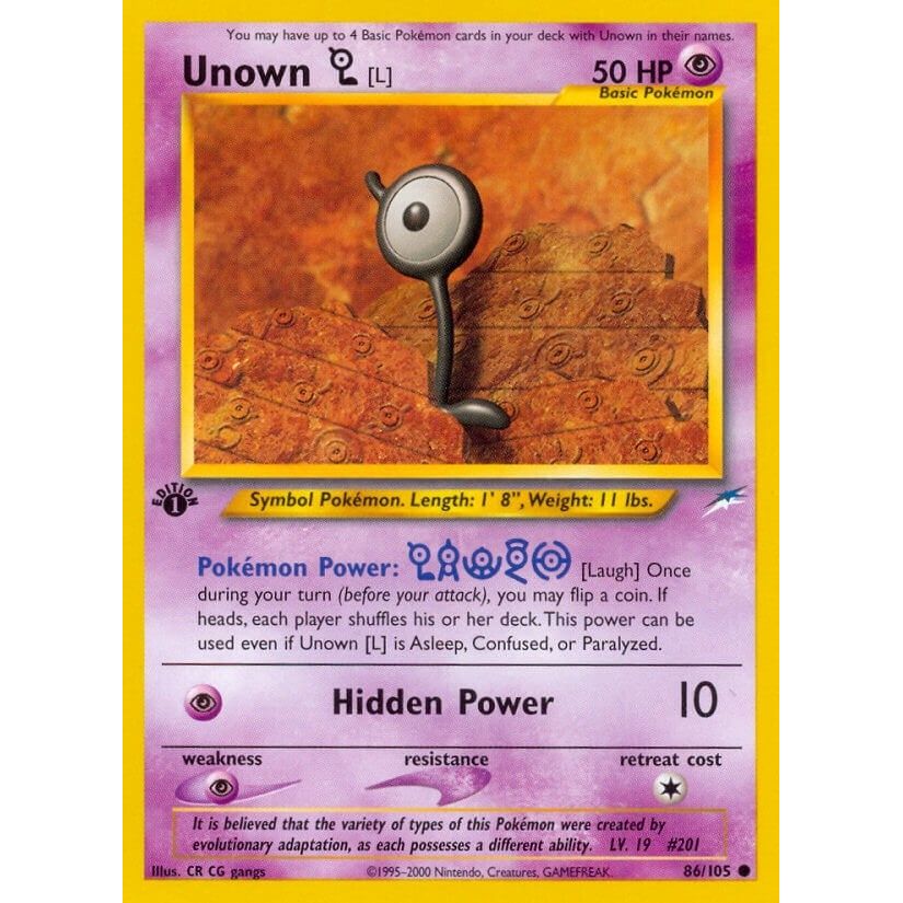 Image for Unown [L] (086/105) (N4) - Pokemon
