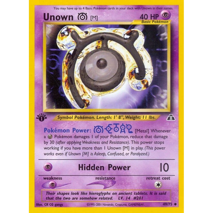 Image for Unown [M] (49/75) (N2) - Pokemon