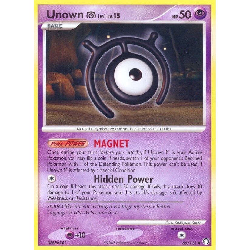 Image for Unown [M] (66/123) (MT) - Pokemon
