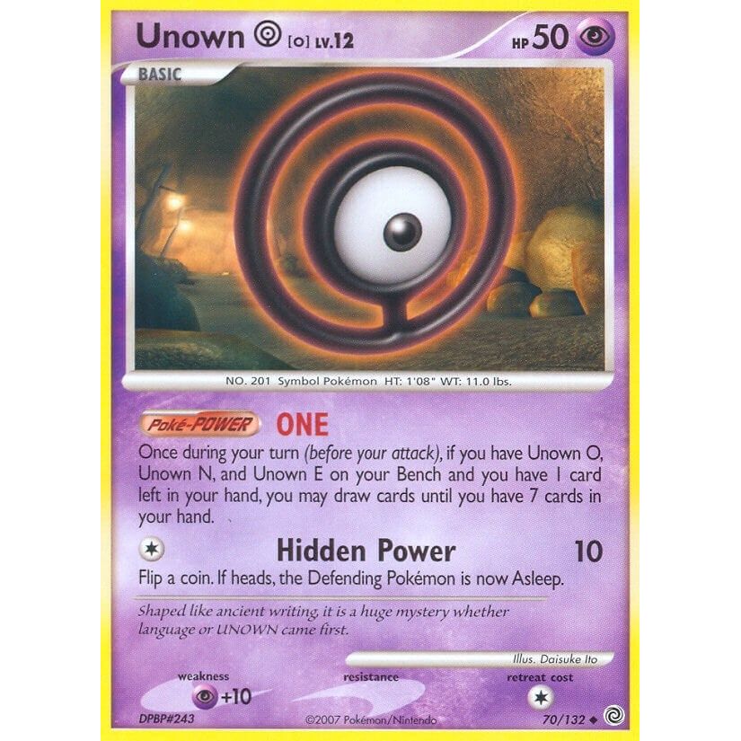 Image for Unown [O] (70/132) (SW) - Pokemon