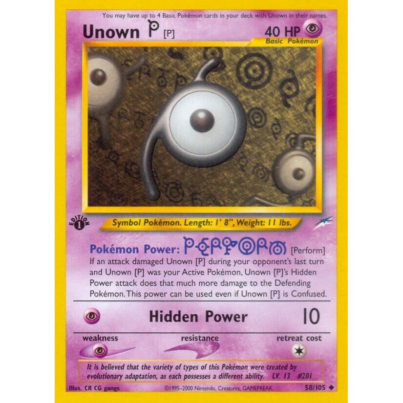 Image for Unown [P] (058/105) (N4) - Pokemon