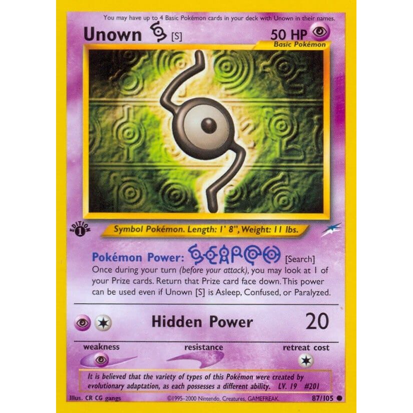 Image for Unown [S] (087/105) (N4) - Pokemon
