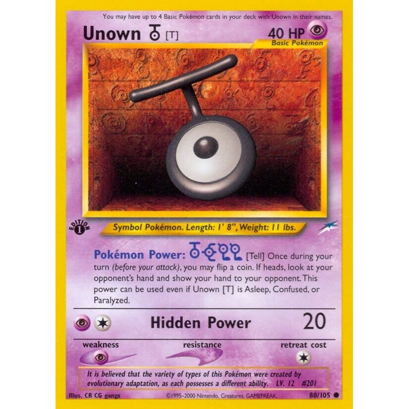 Image for Unown [T] (088/105) (N4) - Pokemon