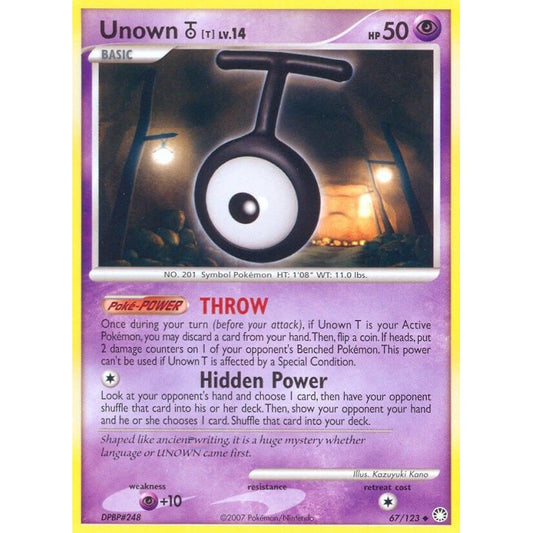 Image for Unown [T] (67/123) (MT) - Pokemon