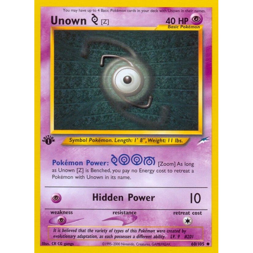 Image for Unown [Z] (060/105) (N4) - Pokemon