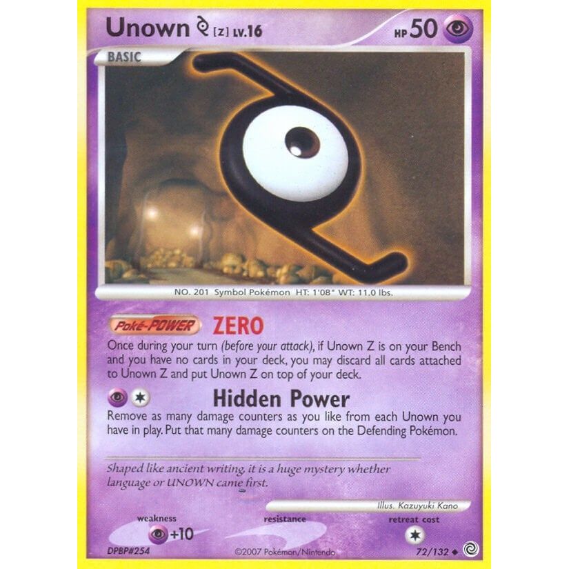 Image for Unown [Z] (72/132) (SW) - Pokemon