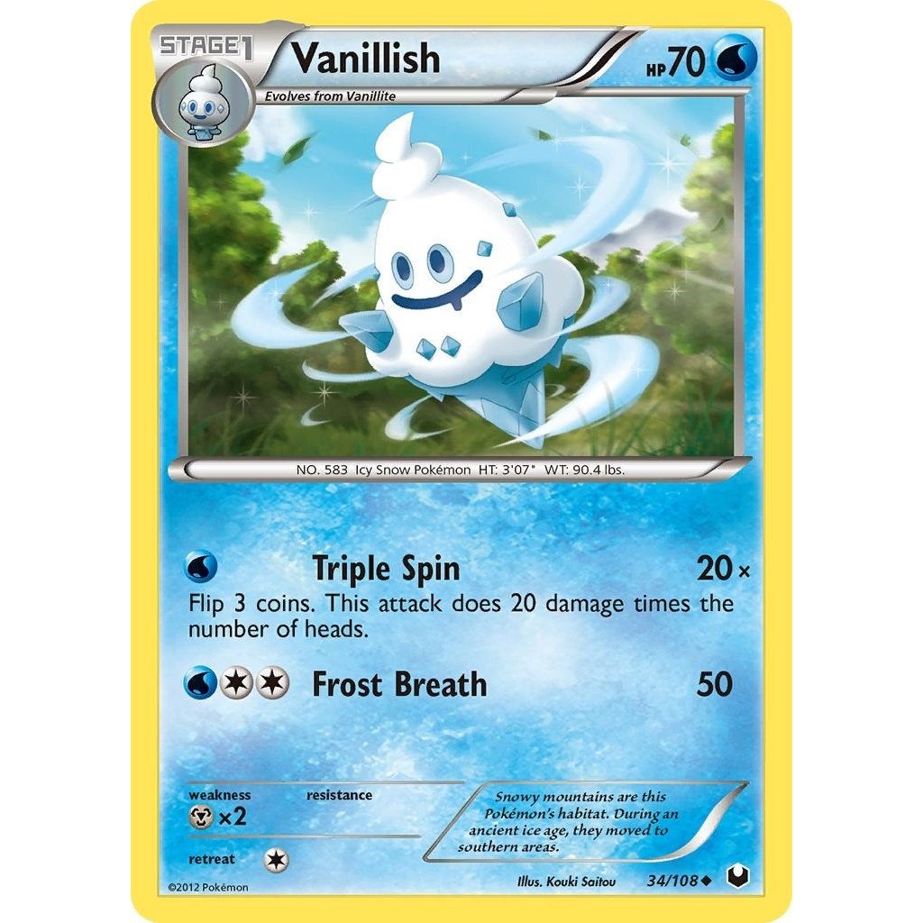 Image for Vanillish (34/108) (DEX) - Pokemon