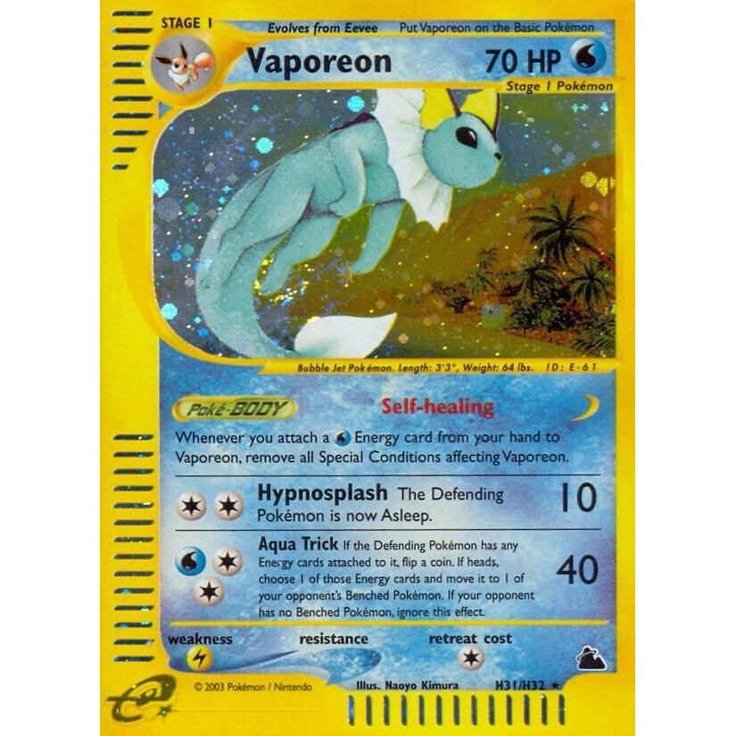 Image for Vaporeon (H31) (H31/H32) (SK) - Pokemon