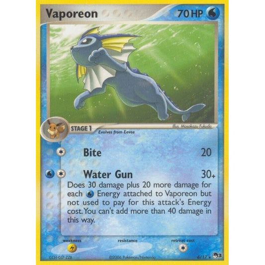 Image for Vaporeon (006/017) (POP) - Pokemon