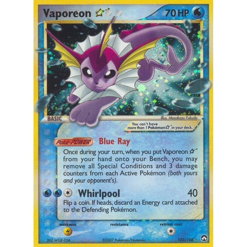 Image for Vaporeon Star (102/108) (PK) - Pokemon