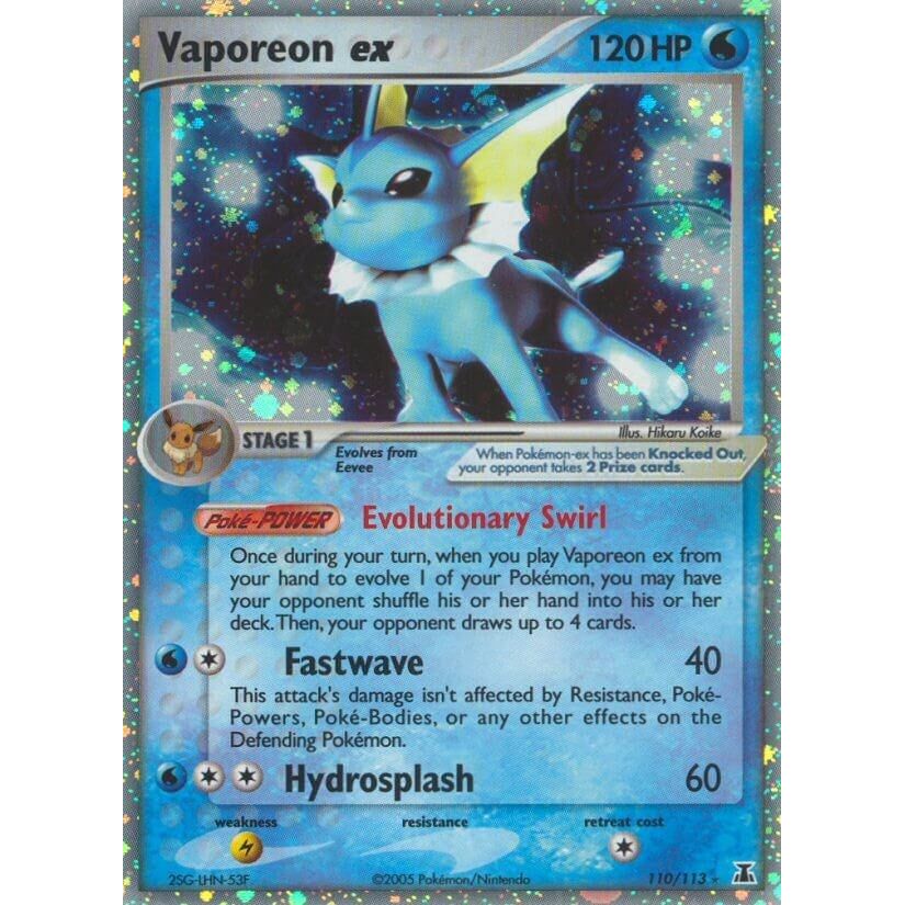 Image for Vaporeon ex (110/113) (DS) - Pokemon