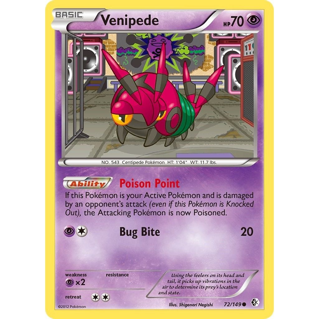 Image for Venipede (72/149) (BCR) - Pokemon