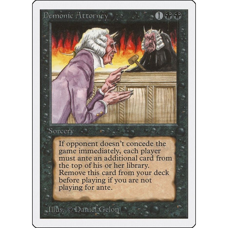 Image for Demonic Attorney (2ED) - Magic: The Gathering