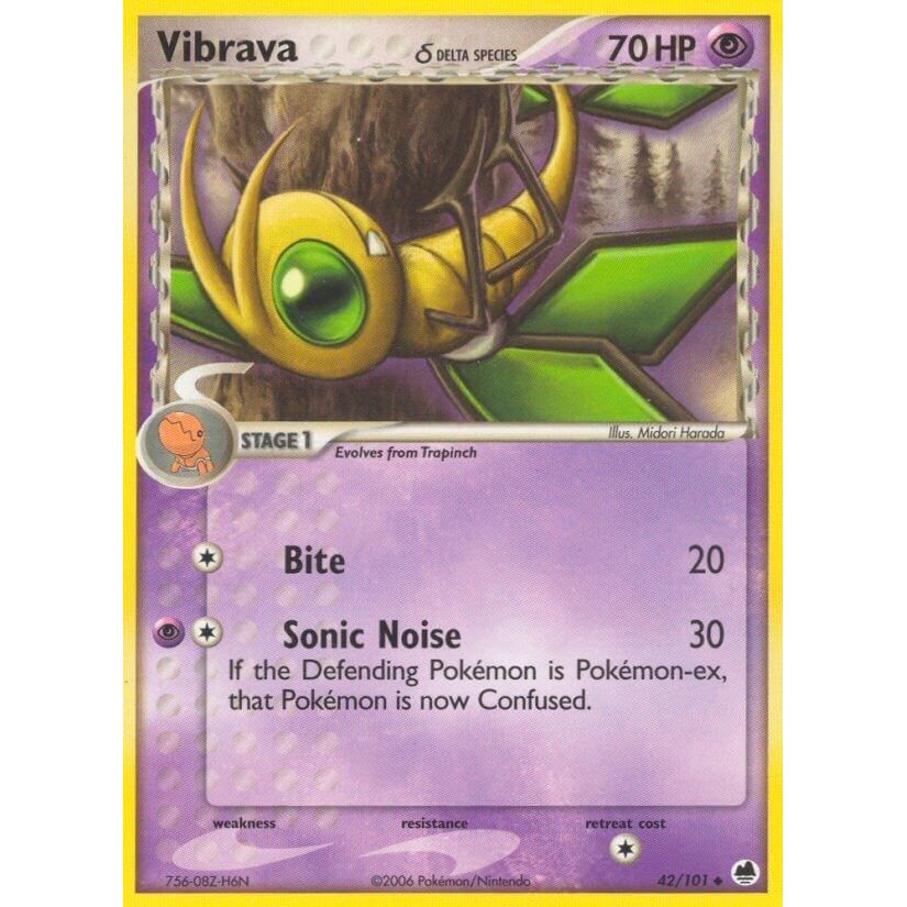 Image for Vibrava - 042/101 (Delta Species) (42/101) (DF) - Pokemon