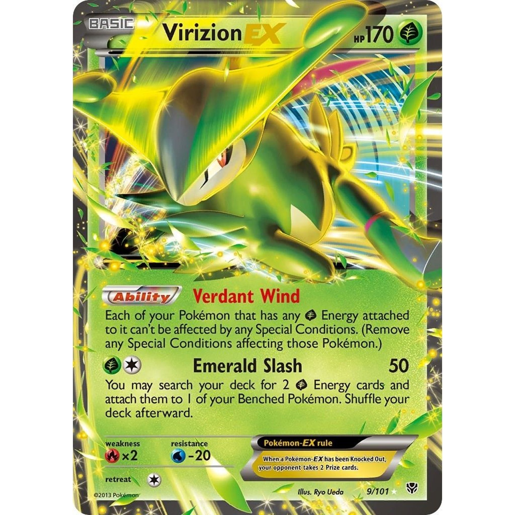 Image for Virizion EX (9/101) (PLB) - Pokemon